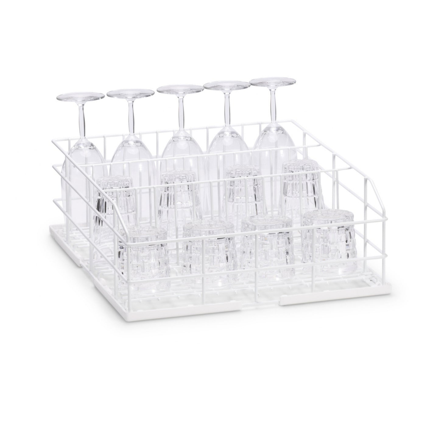 Cesta con filas para lavado de cristal Winterhalter 400x400 | 3 filas
