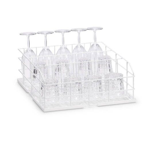 Cesta con filas para lavado de cristal Winterhalter 400x400 | 3 filas