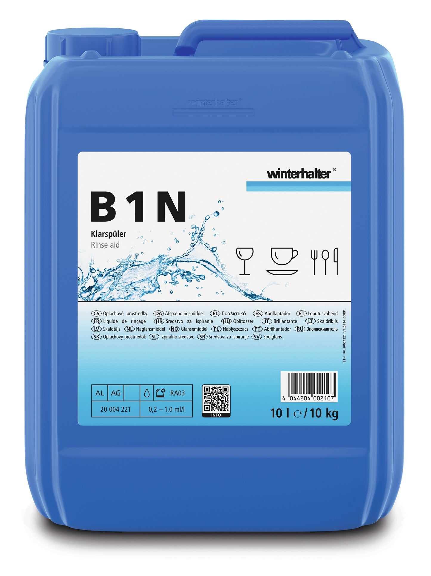 Abrillantador B 1 N Winterhalter | Sin repasado manual