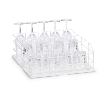 Cesta con filas para lavado de cristal Winterhalter 400x400 | 3 filas